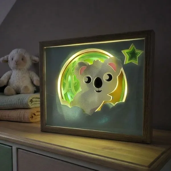Cadre lumineux Kiko personnalisé