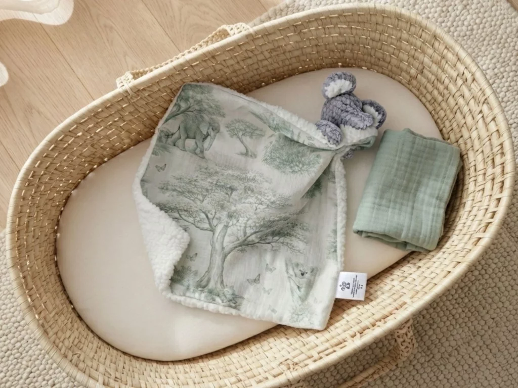 Doudou personnalisé Luno l'éléphant, doudou brodé main, collection Les Exclusifs Le Royaume des Gardiens