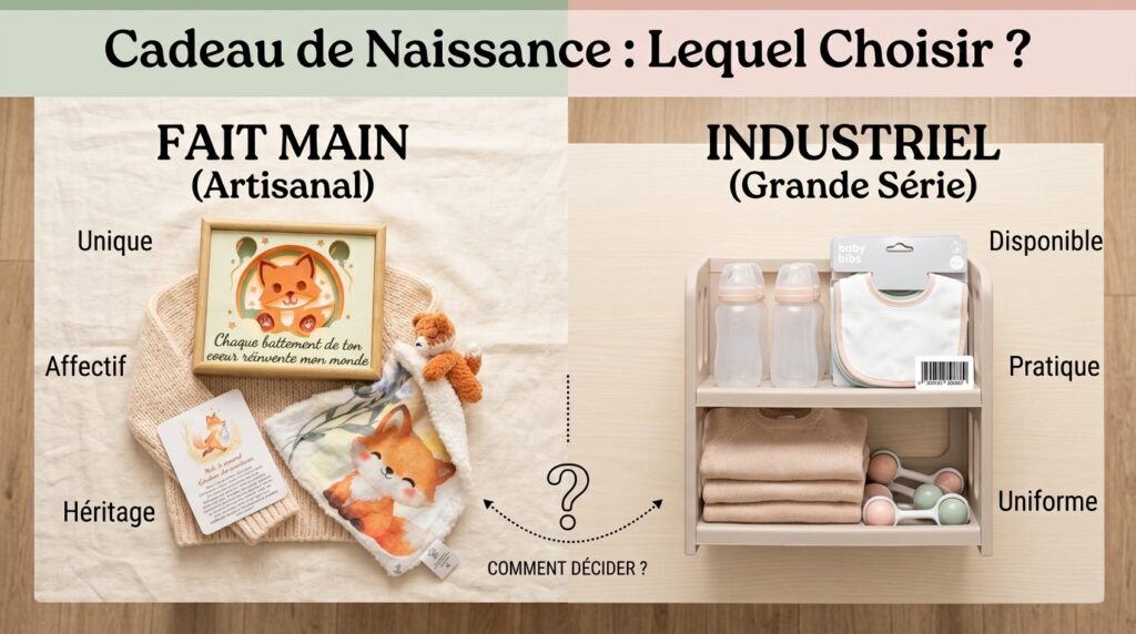 cadeau de naissance fait main ou industriel ; le guide du Royaume des Gardiens